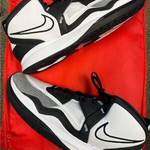 Nike Kyrie Infinity TB White Black - Men's Monochrome Athletic Sneakers
